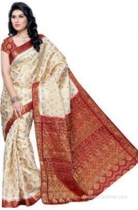 Mimosa Woven Kanjivaram Handloom Art Silk Sari